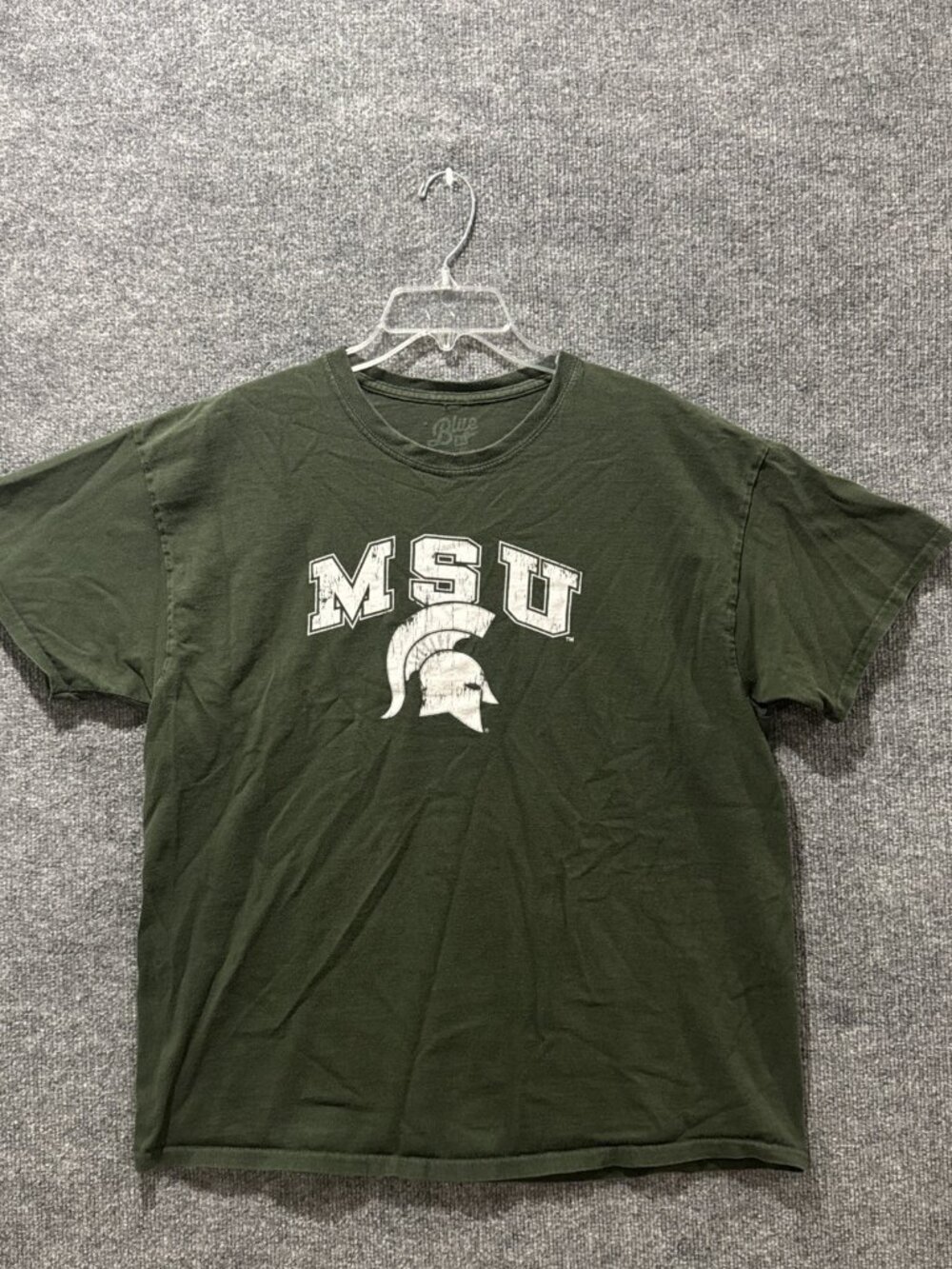 Blue 84 Green Michigan State University Msu Short Sleeve T Shirt Men Sz XL